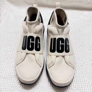 UGG Neutra Sneakers White Black Platform Slip On Women’s 6